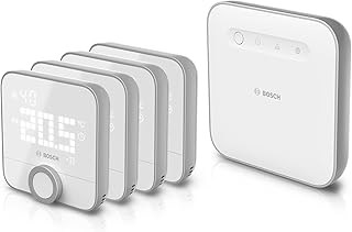 Bosch Smart Home Raumthermostat 230V II für kabelgebundener Heizsysteme, 4er-Set