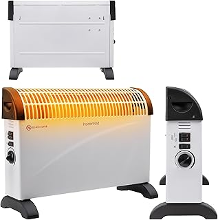 Heidenfeld elektrische Konvektorheizung HL200 | 3 Jahre Garantie – 2000 Watt – Konvektor – Thermo…