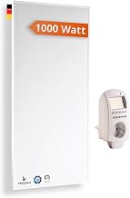 Könighaus Infrarotheizung 1000 W – Thermostat – Eco-Modell – 14-26 m² | TÜV SÜD, energiespare…