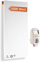 Könighaus Infrarotheizung 1000 W – Thermostat – Eco-Modell – 14-26 m² | TÜV SÜD, energiespare…