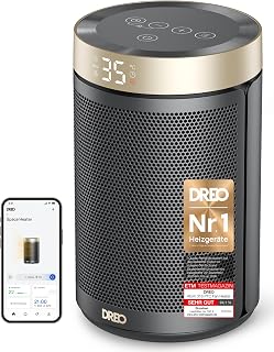 Dreo Energiesparender Heizlüfter, 1500W energiesparender leiser Raumheizer, tragbare Keramik-Fan…