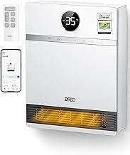 Dreo Smart Wandkonvektor, 30° Lüfterauslass, 2000W, einstellbarer Thermostat, Fernbedienung, Wo…