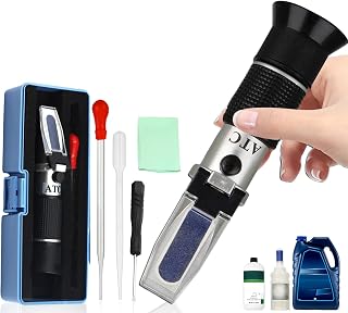 Frostschutz Refraktometer 4-in-Frostschutz Ethylenglykol Frostschutzprüfer Kühlmitteltester Ref…