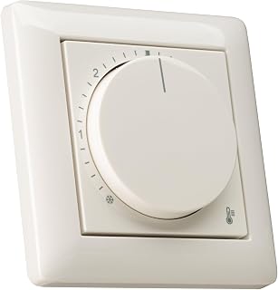Raumthermostat inkl. GIRA Standard 55 1-Fach Rahmen 021103 reinweiß Glanz für Fußbodenheizung …
