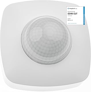 HUBER Motion 30 Präsenzmelder 360° für Innenbereich, Bewegungsmelder Deckenmontage mit 3 Senso…