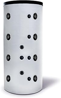 SUNEX® Pufferspeicher 300L für Heizung und Warmwasser, mit 1 Wärmetauscher, bis 95°C, mit Wä…