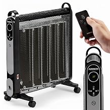 Arebos Mica Konvektor 2000 W | 2 leistungsstarke Heizstufen | Regelbares Thermostat | 3D-Heizsyst…