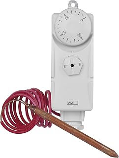 EMOS Thermostat mit Kapillarsensor, analog, Temperaturregler für Heizung, Heizungssysteme, Wasse…