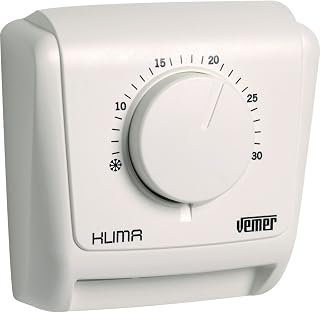 VEMER VE019600 KLIMA 3 – Mechanischer Wandthermostat, Raumthermostat für Heizung und Klimaanla…