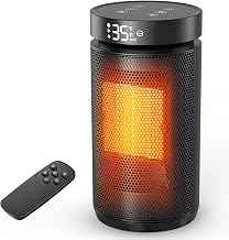 Heizlüfter mit Fernbedienung, 1500W Leiser Energiesparender Heizlüfter, PTC Keramik Elektroheiz…