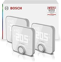 Bosch Smart Home Raumthermostat II für kabelgebundener Heizsysteme, 230 V, kompatibel mit Google…