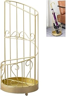 Schirmständer AGYH Goldene Schmiedeeisen, dekorative Regenschirm-Halter im Eingangskorridor, Sch…