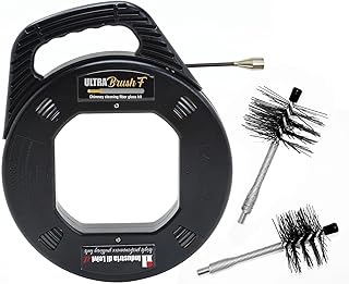NEU ULTRABrush | Reinigungsset für Pelletofen, Kaminofen, Schornsteinbürste, kompatibel mit all…