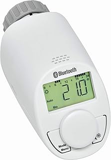 eqiva Bluetooth® Smart Heizkörperthermostat, 141771E0, Weiß, 10,2 x 6,0 x 5,5 cm