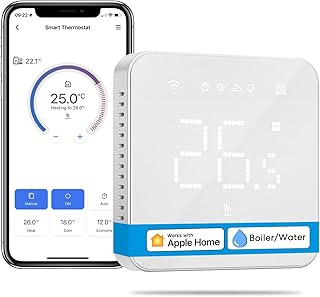 Smart Thermostat Boiler WLAN Heizungsthermostat Digital WiFi Raumthermostat Intelligente Wandther…