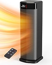 QEXREED Heizlüfter, 2000W PTC Heizlüfter Energiesparend, 4 Modi, ECO-Modu