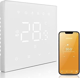 MIUCDA Smart Elektrische Thermostat WLAN, Elektrisch Fussbodenheizung Heizungsthermostat, Digital…