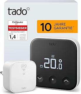 tado° Smartes Thermostat X – Starter Kit für Fußbodenheizung und Boiler, Steuerung per App u…