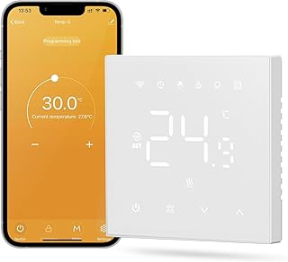 MIUCDA Smart Thermostat Fussbodenheizung Wasser, Tuya WiFi Heizungsthermostat Smart Digital Raumt…