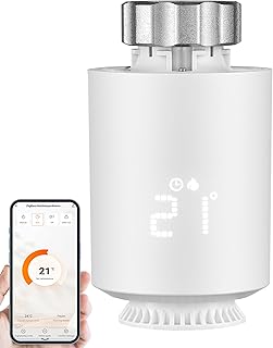 Smartes Thermostat Heizung Zigbee Smartphone steuerbar Heizkörperthermostat Heizungssteuerung Di…