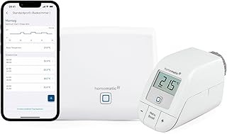 Homematic IP Smart Home Starter Set Mini Heizen – Basic, Digitale Steuerung Heizung mit App, Al…