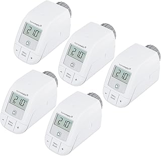 Homematic IP 5er Set Smart Home Heizkörperthermostat – Basic, digitaler Thermostat Heizung, St…