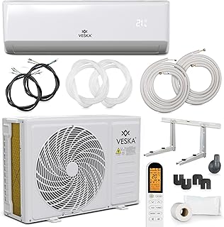 Klimaanlage Set Split – mit WiFi/App Funktion Klimagerät – Kühlen A++/ Heizen A+ 12000 BTU/h (3…