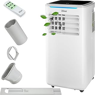 Klimaanlage 3in1 wifi mobil Fensterabdichtung mit Abluftschlauch Fernbedienung 24h Timer 9000 BTU…