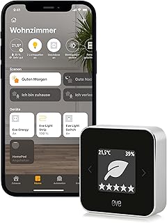 Eve Room (Apple Home) – Raumklima- & Luftqualitäts-Monitor für saubere und gesunde Luft, miss…