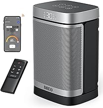 Dreo Smarter Heizlüfter Energiesparend Leise, 1500W PTC Kerarmik Heizung mit Thermostat, 3 Modi,…