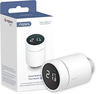 Aqara Smartes Heizkörperthermostat E1, Benötigt Aqara Zigbee 3.0 Hub, Heizkörperventil mit Spr…