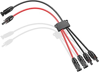 Thlevel Solar Panel Anschlusskabel Y Zweig Parallelverbinder 2 bis 4 Splitter Steckverbinder Verl…
