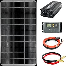 SOLARTRONICS Komplettset 1×140 Watt Solarmodul 600 Watt Wandler Laderegler Photovoltaik Inselanlage