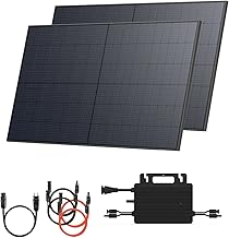 Solarway® Balkonkraftwerk 800W mit 1000Wp Solarmodulen – Komplettset mit Hoymiles HMS-800W-2T …