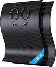 LIONSHEE 480W Flexibel Solarpanel Kit, 2X 240W Monokristallines Flexibles Solarmodul, IP67, Solar…