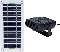 ASHATA 30W Solarpanel Heizung, Mono Kristalliner Tragbarer Raumheizung mit Batterie Box Set, für…