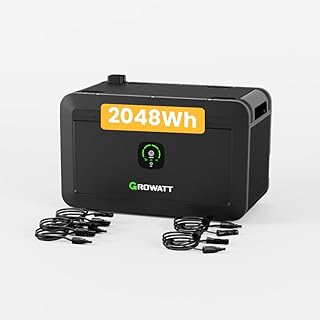 Powerness® Balkonkraftwerk Speicher Growatt NOAH 2000 Speicher 2048Wh mit 1800W PV-Eingangsleist…