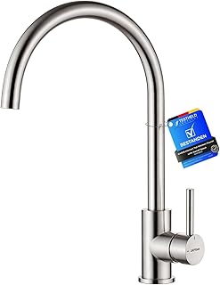 GRIFEMA Wasserhahn Küche, Küchenarmatur mit Einhebelmische, Hochdruck Spültischarmatur Mischba…