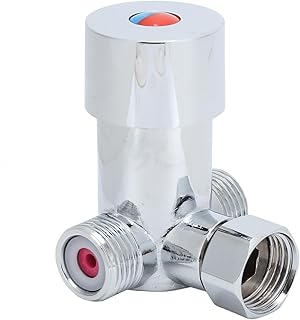 Wincal Thermostatisches Mischventil, Messing, G1/2, Heiß- und Kaltwasser-Mischventil, Temperatur…