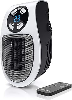Brandson – Heizlüfter energiesparend leise – mit Fernbedienung – für die Steckdose – Keramik He…