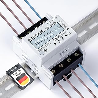 Stromzähler [FLDS100-DR] für Hutschiene mit Tageszählwerk (rückstellbar) und Lastanzeige, Dre…