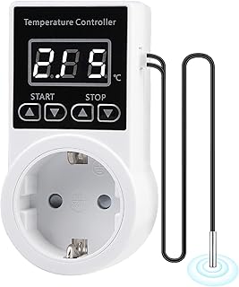 Temperaturregler Temperaturschalter – Temperaturregler 230v mit Fühler, Wasserdicht Thermostat H…